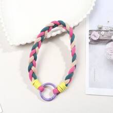 彩色编织短款手机挂绳装饰配件
