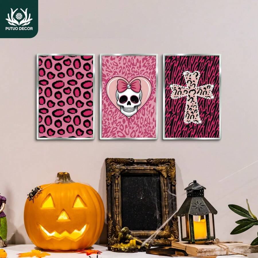 Putuo Decor 2D 平面 3 件德国宗教木质标志墙贴，适用于家庭客厅教堂的墙壁艺术装饰，生日、婚礼、周年纪念、圣诞节、感恩节、旅行礼物和装饰