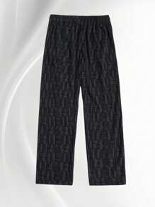 Men's Simple And Fashionable Style, Suitable For Casual Daily Sports Wear. The Straight Leg Loose Pants Are Made Of Knitted Fabric, Which Is Soft And Elastic And Friendly To The Skin. They Are An Excellent Gift For Boyfriends, Husbands, Or Family Members. These Pants Embody A Simple And Fashionable Aesthetic. Men's Drawstring Waistband, Minimalist Style, Fashionable Pants