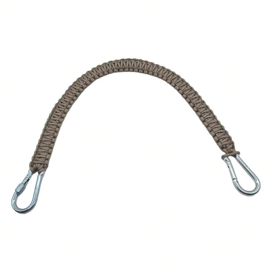 DEV´S TACTICAL & OUTDOOR Correa de Hombro Tactica Tejida, Correa mico de 2 Anclajes Paracord, Correa de 2 Puntos Hilo Paracord. 1 PZ - Caqui - Ver 1
