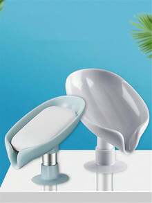 1 Stück Seifencartridge mit blattförmiger Ablaufleitung, verwendet für Badaccessoires, Seifenbehälter, Seifenhaltertabletts für Badezimmerlagerung und Organisation, Waschbecken Dekoration, kleine Badezimmerwerkzeuge