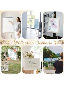 Metal Art Easel Stand, Instant Floor Poster, Lightweight, Foldable, Portable, With Tripod Base