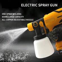 For DEWALT Electric Spray Paint Gun 800ML Cordless Paint Sprayer Electric Paint - Yellow - View 3