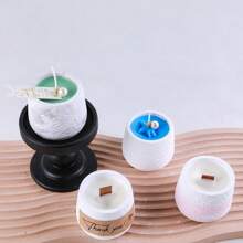 1pc Taper Candle Cup Silicone Mold, Moon Texture Modeling Cement Plaster Resin Casting Home Decoration, Window Sill Potted Plant, Succulent Tablescape, For DIY Christmas And Easter Candle Holders, Creative Gifts, Crafts Molds