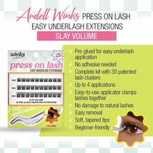 Ardell Winks Pr On Eyelash Extensions Volume DIY Lash Clusters 30 Individual Lashes Natural Look Lashes With Applicator 1 Pack - Black - View 2