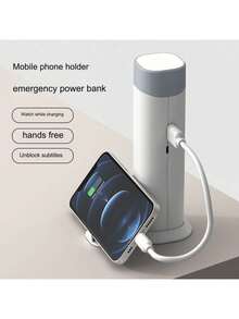 1 盏白色学生灯，适合家庭办公室，便携式小灯，带 3 种照明模式，电池供电可充电灯，儿童阅读、学习、宿舍，白色