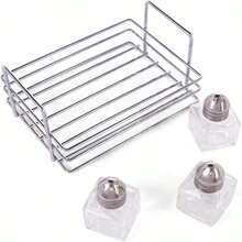Back Of House Ltd Salt &Amp; Pepper, Spices, Seasonings Empty Rack - Stainless Steel Storage Rack Restaurant Kitchen - 12 Mini