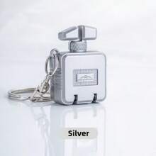 1pc Perfume Bottle Foldable Nail Clipper, Stainless Steel Nail Trimmer, Alloy Shell, Mini Portable, Minimalist High-End, With Keychain, Can Be Used As Pendant Nail Clipper