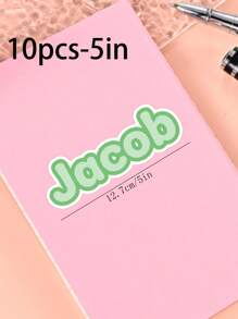 100/50/20/10/1 Pc Customized Name Personalized Stickers - Cartoon Font - Colorful And Variegated Personalized Laptop Stickers, Water Bottle Name Stickers - Suitable For Holiday Gifts, Daily Decorations, Notebook Stickers, Candy Baking Packaging Bag Decorations, School Supplies, Back To School, Multi-Functional, Ornamental, Reusable, Modern, Colorful, Cute, Vintage, Cartoon, Kawaii, Custom, Personalized, Unique, Customized, Workers, Clients, Students, For Business/Work/ Office, For School, Desert Fall Cozy