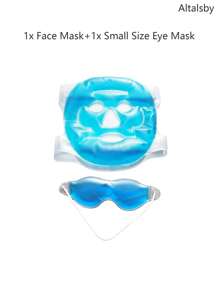 1pc Facial Cold Compress Ice Pack, Cooling Gel Face Mask To Relieve Fatigue&Aid Sleep, Reusable Gel Mask Cold/Hot Compress Face Mask For Daily Use, Gel Ice Pack Eye Mask, Relaxing Ice Compress Eye Mask/Face Mask