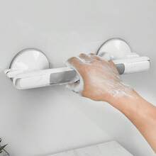 Support Hand Rail Handle Bar Grip Grab Suction Bath Bathroom Shower - Grey - View 3