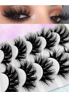 5 对 Flu-Ffy 假睫毛 8D 睫毛 20 毫米长 戏剧性假睫毛或凌乱浓密假睫毛 - 濃密款 - 查看 2