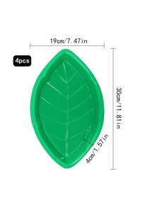 4/6/8 Stück Palmblatt Hawaii Stil wiederverwendbare Snack Schalen, Kekse, Chips, Süßigkeiten für Dschungel Insel Themen Party Dekorationen Platten