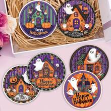 1 Set / 4 Bucăți / 6 Bucăți: Suporturi pahare cu noroi de diatomee cu model fantomă de Halloween, Suporturi pahare cu cafea florale, Decorațiuni multi-ocazie pentru casă și restaurant, Cadouri zilnice, Decorațiuni de masă, Decorațiuni zilnice, Decorațiuni pentru petreceri tematice - Multicolor - Vizualizare 5