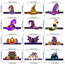 6pcs Halloween Themed Party Decorative Hats, Witch Hat, Pumpkin Hat, Death Cap, Suitable For Halloween Ghost Party, Costume Play, Festival Celebration, Masquerade Ball