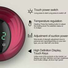 Electric Gua Sha Massage Device, Body Scraping Massager With Thermal & Vacuum Suction, Type-C USB Rechargeable, 1200mAh Lithium Battery