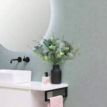 40pcs Mixed Artificial Eucalyptus Stems, Silver Eucalyptus Bunches, Fake Green Plant Branches For Wedding Bouquet, Floral Wall, Centerpiece Decor, Plastic Baby's Breath Fake Flower Bouquet