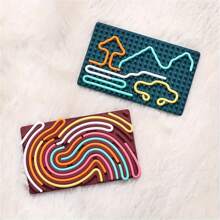 Sensory Activity Board: Adult Double-Sided Silicone Fidget Toy | Quiet, Tidy, Relieves Anxiety, ADHD, And | Portable Travel Bag And 10 Ropes | Suitable For Young People Over 14 Years Old, Silicone Breathable Toy, Creative Toy, Stress Relief, Christmas Preferred Gift (Color Random),Sensory Toys,Sensory,Fidget Toys