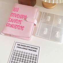 100pcs Challenge Card Envelopes, Money Saving Binder With Pre-Numbered Pockets, Suitable For Travel Organizer, Cosmetic Bags, Make-Up Pouch, Vacation Storage, Large Capacity Cosmetic Organizer, Makeup Box,Boho Vibes