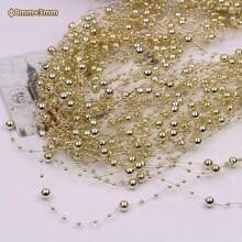 Solid Color Acrylic Connecting Beads, Decorative Chain Beads, Beaded Flower Decorations, Small Beads For Home Decoration, Christmas Decoration, Wedding Ornament, Headwear And Floral Decoration, Valentine Day, Gifts, DIY Handcrafted Decoration Materials,Gift Packaging Decoration Materials, Festival Decoration,Back To School