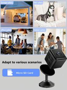 Cámara oculta - WiFi inalámbrica - Cámara para el hogar - Cámara de seguridad HD 1080P - Mejor mini cámara de vigilancia para automóvil - Con detección de movimiento, para proteger la seguridad de su hogar