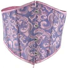 1 corset modelator de talie cu model jacquard pentru femei, modelator oversex cu curea dezosată, potrivit pentru purtare zilnică și Halloween