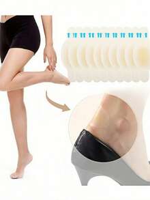 1/2/3 Pieces Soft Gel Hydrocolloid Transparent Foot Patches For Blisters And Pain Relief, Foot Care For High Heels, Leather Shoes, Casual Shoes, Non-Slip Invisible Stickers