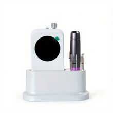 8格白色塑料美甲工具收纳盒 - 专业防尘桌面收纳盒，适用于指甲锉、刷子和抛光块，便携式化妆工具整理盒 - 彩色 - 查看 2