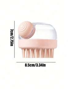 洗发梳洗发刷含洗发液刷头清洁按摩神器宠物洗澡抓头器 - 彩色 - 查看 4