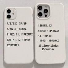1pc White Matte Airplane & Mountain Scenery English Slogan Phone Case, Suitable For IPhone 16 Pro Max, 17/16/15/14 Plus, 13/12/11, Air - Multicolor - View 5