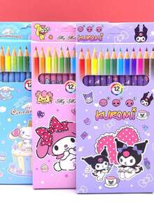 Sanrio 1 Set  Buntstifte Schreibwaren Malset, Cartoon    HB Stifte zum Schreiben, Zeichnen, Skizzieren, Geschenk (Einige Teile können zufällig sein)