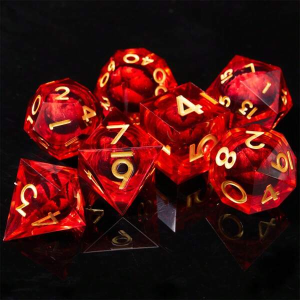 Dados para juego de rol, Set de dados de ojo de dragón de RPG, mejor opción de regalo