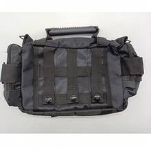 Bolsa Tactica 3 en 1, Racionera, Bolsa Lateral Cangurera y De mano, Bolsa con Sistema Molle - Negro - Ver 4