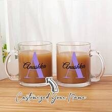 1pc Personalized Bridesmaid Mugs, Bridesmaid Proposal Box, Custom Clear Glass Mugs, Bridesmaid Gifts, Maid Of Honor Gift Box, Christmas Gifts