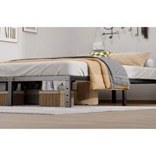 12" Heavy-Duty Twin XL Metal Platform Bed Frame - No Box Spring Needed, Noise-Free, Underbed Storage (Black) - 12 inch - Xem 5