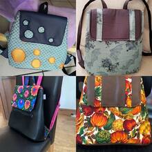 Rucksack Nähmuster, Damen Handtaschen Näh Muster im Maßstab 1:1, stilvolle Handtasche Muster, perfekte Nähvorlagen für handgefertigtes Taschenbasteln - das ideale, anfängerfreundliche Geschenk für Nähbegeisterte