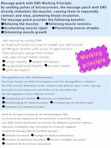 Wireless TENS/EMS Massager, Smart Electric Fitness Silicone Neck & Back Full Body Massage Patch, Muscle Stimulator - Mother's Day Gift, Valentine's Day Gift, Boyfriend Gift, Valentine's Day Gift, Cute St. Patrick's Day Gift, 120mAh LCD Display EMS Neck Massager, Electric Massager, Cervical Spine Back Patch, 8 Modes Pulse Muscle Stimulator