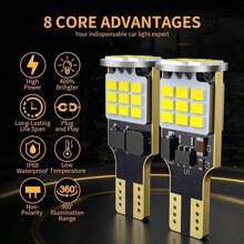 MIFMIA 7443 LED Bulb Red For Brake Lights, 500% Brighter 7440 7441 7444 7443R T20 W21W High Power 45-SMD Chipsets LED Stop Tail Brake Lights (Upgraded, Pack Of 2)
