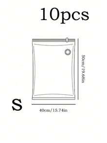 1/5/10pcs, Extra Large Vacuum Transparent High Quality Compression Storage Bags, Portable Storage Bags For Travel Essentials, Clothes, Bedding, Blankets, Bedding, Etc. Manual Vacuum Pump Compression Bag Set, No Electricity Required, Transparent Vacuum Compression Storage Bags - Multicolor - View 25