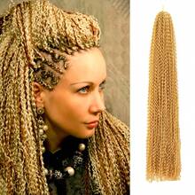 长款波浪卷曲微型ZIZI盒式辫子，扭曲高端合成钩编波浪微型非洲小3S盒式辫子，适合女性和女孩 - 彩色 - 查看 13