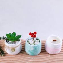 1pc Taper Candle Cup Silicone Mold, Moon Texture Modeling Cement Plaster Resin Casting Home Decoration, Window Sill Potted Plant, Succulent Tablescape, For DIY Christmas And Easter Candle Holders, Creative Gifts, Crafts Molds