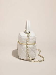 MIYIN Diamond Chain Crossbody Bag Mini Bag, Versatile - Beige - View 9