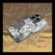 Estuche para teléfono 1 estuche para teléfono con láser IMD degradado con estampado vibrante, modelos 16, 15, 14, 13, 12 y 11, incluidas las series completas 13, 14 Pro, 15 Plus y 16 Pro, con película para lentes y un diseño híbrido clásico a prueba de golpes. - Colores mixtos 1 - Ver 6