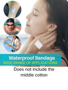 50/100 piezas Venda elástica impermeable, película protectora transparente, parche impermeable, parche de sujeción, venda elástica impermeable protectora