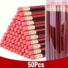 10 Stück/50 Stück natürliche Holz HB Bleistifte, 1,0-1,9mm Mine, geeignet zum Schreiben, Kalligraphie, für Studenten, Skizzieren, Zeichnen, Notizen, als Geschenk, für Hochzeiten, Hotels, Bürobedarf, Schulbedarf, Prüfungen, Urlaubsgeschenke
