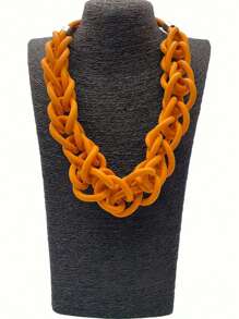 MARLIWOO 1pc Handmade Gothic Style Necklace, Fashion Punk Party Accessory - Multicolor - View 21