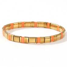 1 PIEZA Pulsera con cuentas de estilo bohemio y cuentas de vidrio TILA, ideal para el océano y las vacaciones de verano, adecuada tanto para hombres como para mujeres, ideal como regalo