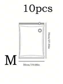 1/5/10pcs, Extra Large Vacuum Transparent High Quality Compression Storage Bags, Portable Storage Bags For Travel Essentials, Clothes, Bedding, Blankets, Bedding, Etc. Manual Vacuum Pump Compression Bag Set, No Electricity Required, Transparent Vacuum Compression Storage Bags - Multicolor - View 17