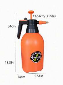 1pc 2L/3L, 67.64oz/101.45oz Watering Can, Adjustable Nozzle Garden Sprayer Bottle, Heavy Duty Anti-Drop Pressure Spray Bottle With Graduated Scale For Outdoor Gardening, Car Wash, Surface Disinfection
