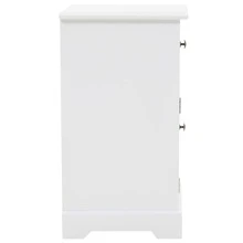 Nachtschrank MDF und Kiefernholz 35x32x59 cm